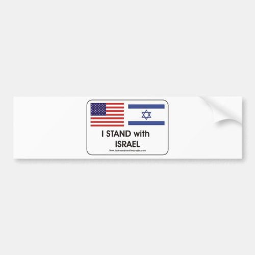 I stand with Irael Bumper Sticker
