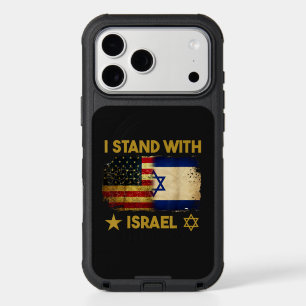 I Stand with Israel America Flag iPhone 17 Pro Max Case