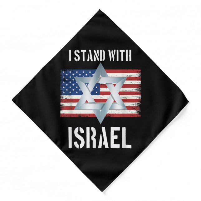 i stand with israel bandana (Front)
