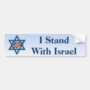 I Stand With Israel Bumper Sticker