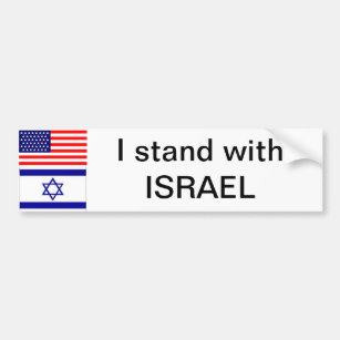 I stand with Israel Bumper Sticker