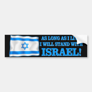 I Stand with Israel Bumper Sticker