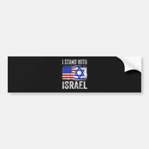 I Stand with Israel Bumper Sticker