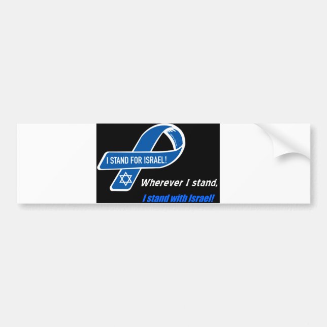i stand with Israel bumpersticker Bumper Sticker (Front)