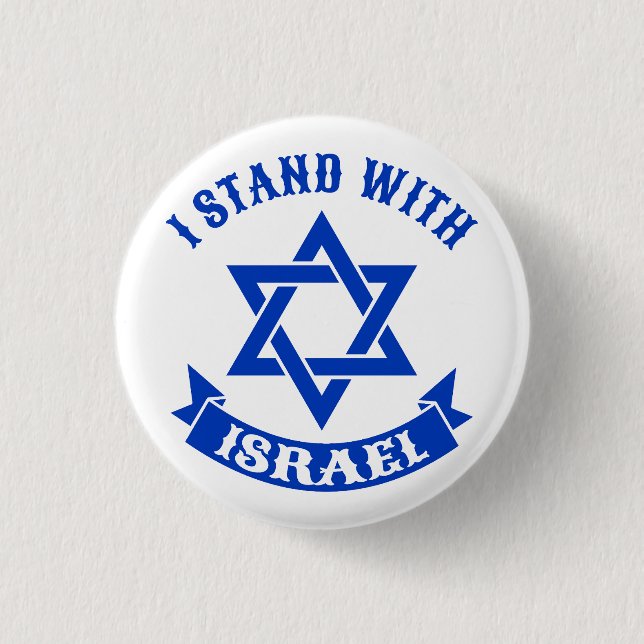 I Stand with Israel  Button (Front)
