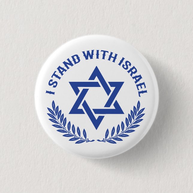 I Stand With Israel Button (Front)