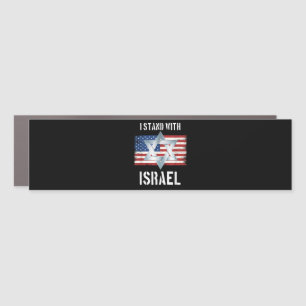 i stand with israel car magnet