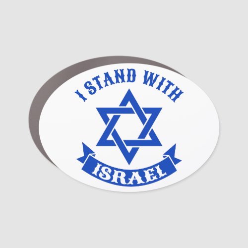 I Stand with Israel  Car Magnet