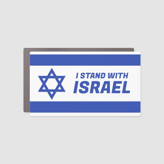 I Stand With Israel Car Magnet (Front)