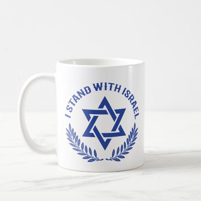 I Stand With Israel Coffee Mug (Left)