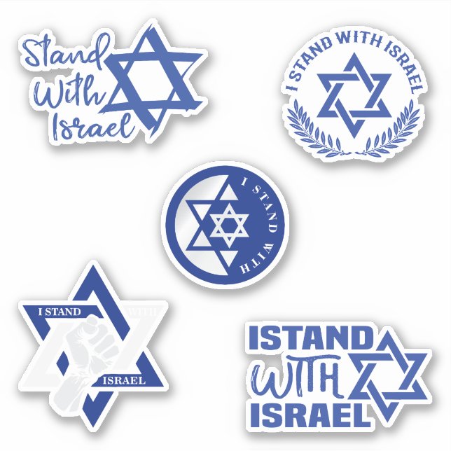 I Stand With Israel Collection Vinyl Sticker (Front)