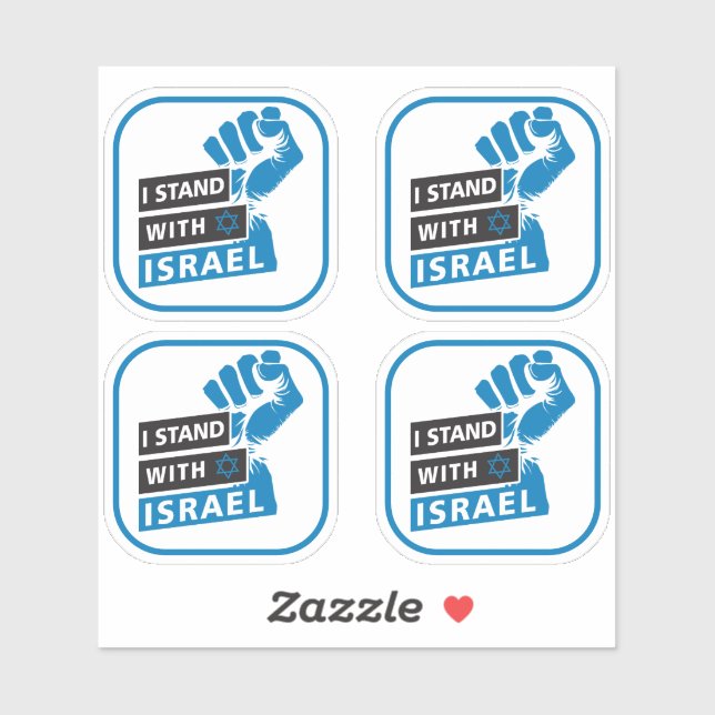 I Stand With Israel For Humanity Sticker (Sheet)