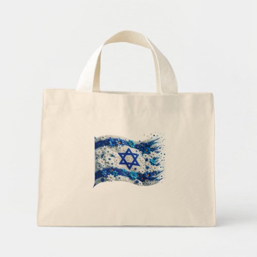 I stand with Israel Israel flag Mini Tote Bag