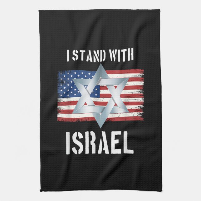i stand with israel  kitchen towel (Vertical)