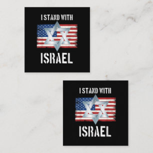 i stand with israel note card