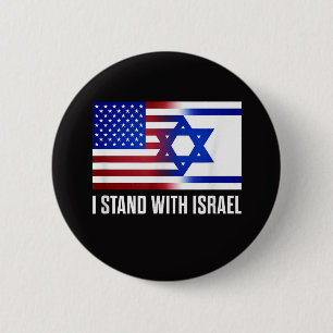 I Stand with Israel Patriotic Button