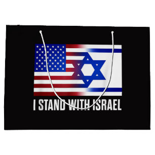 I Stand with Israel Patriotic Large Gift Bag