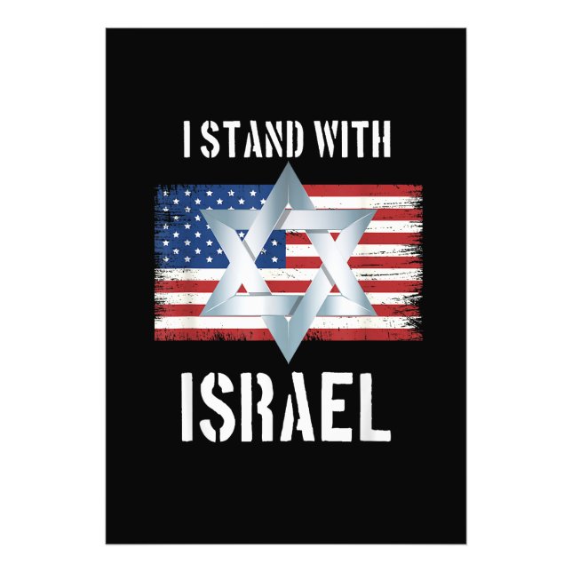 i stand with israel photo print (Front)