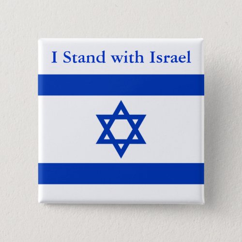 I Stand With Israel Pinback Button