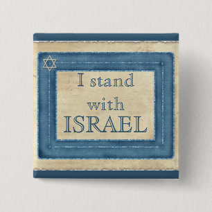 I Stand With Israel Pinback Button