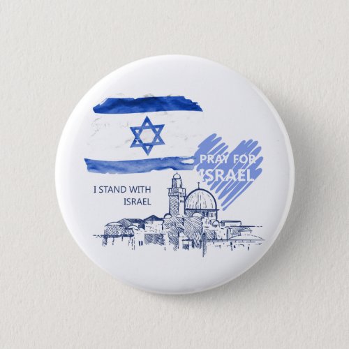 I stand with Israel Pray for Israel Button