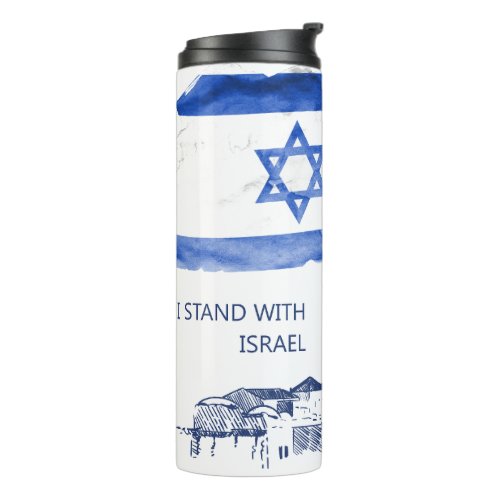 I stand with Israel Pray for Israel  Thermal Tumbler