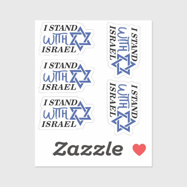 I Stand With Israel | Pride Sticker (Sheet)