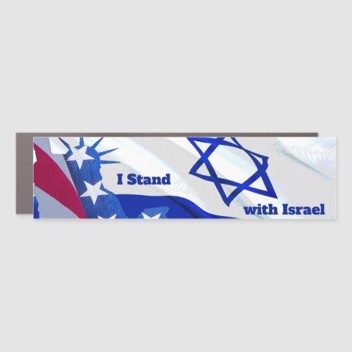 I Stand with Israel Support for the Jewish Nation  Car Magnet