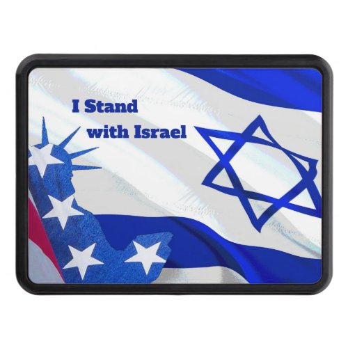 I Stand with Israel Support for the Jewish Nation  Hitch Cover
