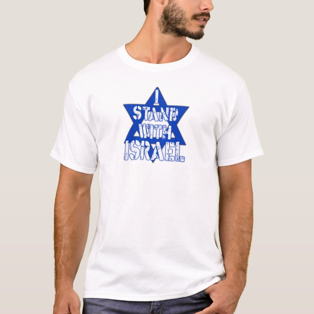 i stand with israel T-Shirt (Front)