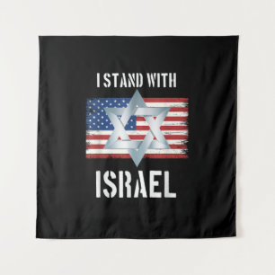 i stand with israel tapestry