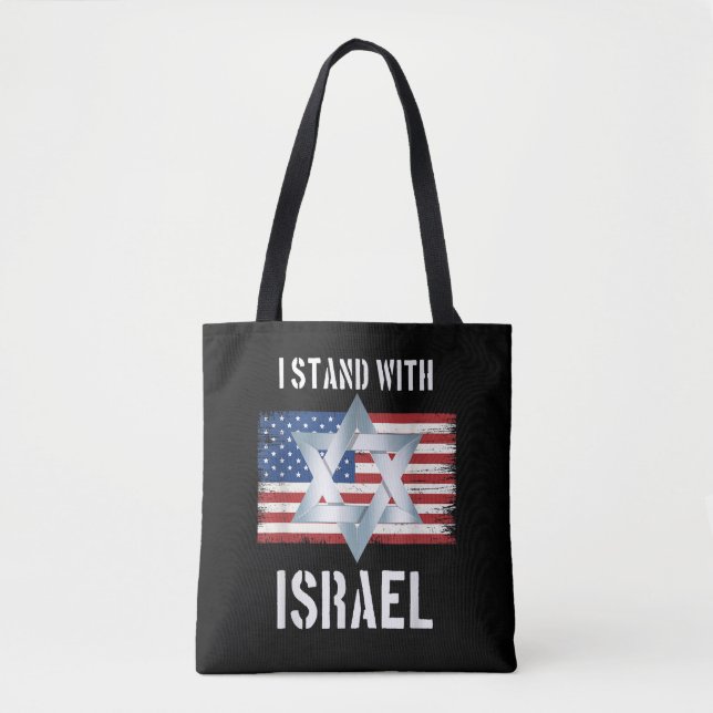i stand with israel  tote bag (Front)
