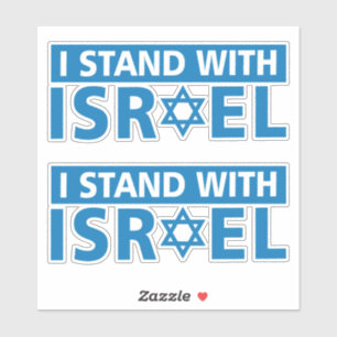 I Stand with Israel Trucker Hat Sticker