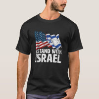 I Stand With Israel USA American Flag
