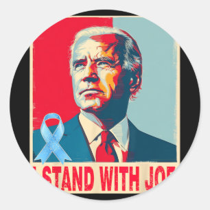 I Stand With Joe Biden Classic Round Sticker