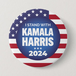 I Stand With Kamala Harris 2024 Button