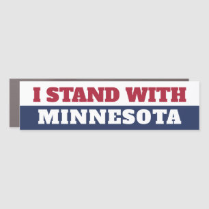 I Stand With Minnesota  Car Magnet