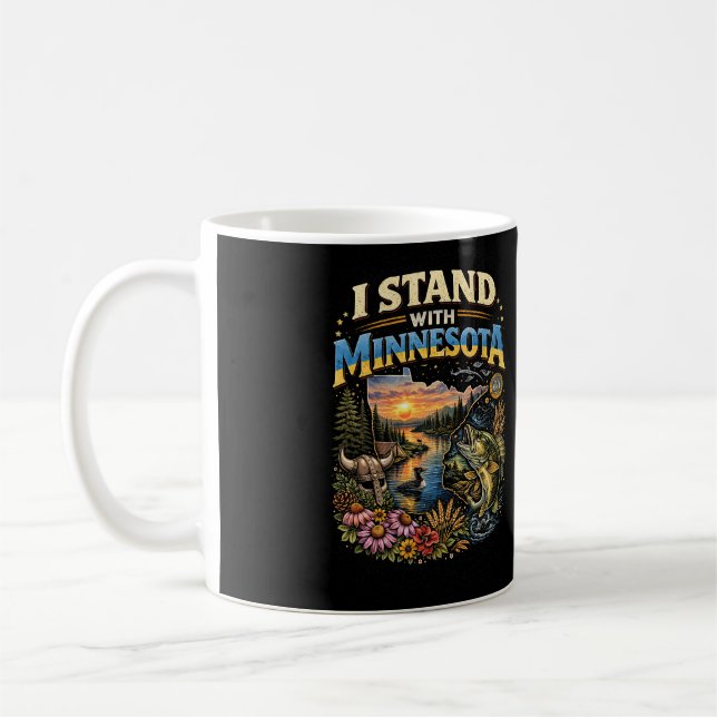 I Stand With Minnesota Coffee Mug (Left)