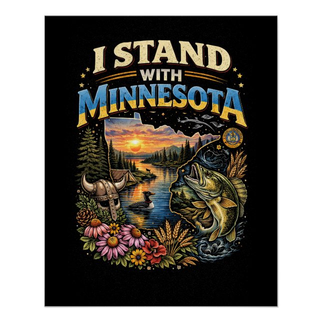 I Stand With Minnesota Poster (Front)