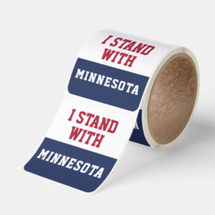 I Stand With Minnesota Square Sticker