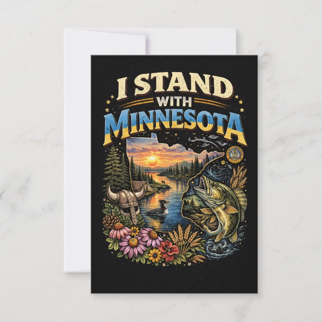 I Stand With Minnesota Thank You Card (Front)