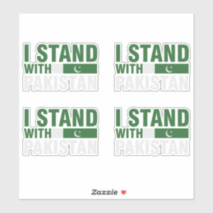 I stand with Pakistan Sticker