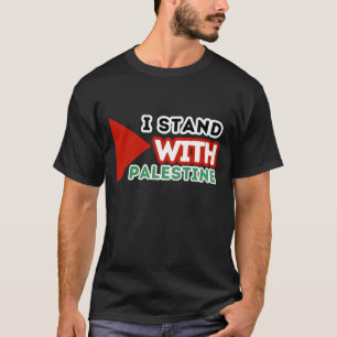 I STAND WITH PALESTINE Black T-Shirt