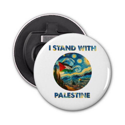 I Stand with Palestine Bottle Opener
