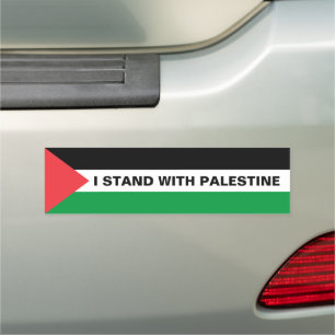 I stand with Palestine custom Palestine flag Car Magnet