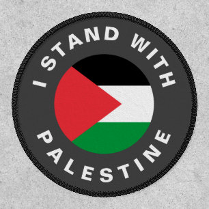 I Stand with Palestine flag custom text Patch