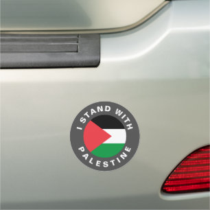 I Stand with Palestine flag personalized Car Magnet