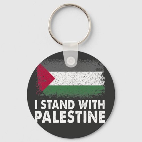 I Stand With Palestine Free Palestine  Keychain