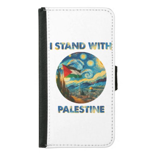I Stand with Palestine Samsung Galaxy S5 Wallet Case