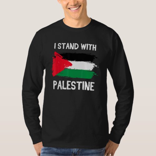 I Stand With Palestine Supporters Free Gaza Jerusa T_Shirt